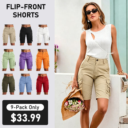 New Hot 2026🔥Stretch cargo shorts with flap pockets design
